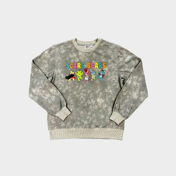 Care Bears X Universal Monsters Sweatshirt Womens Large 12-14 Gray - Picture 1 of 9